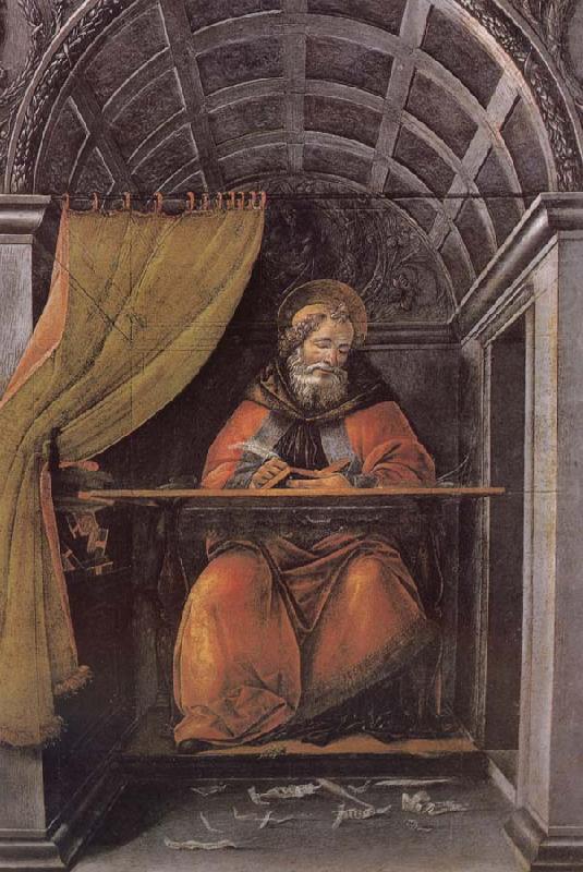 Writing characters of St. Sting, Sandro Botticelli